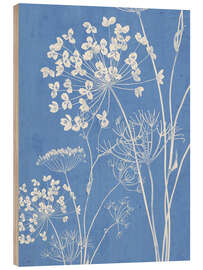Wood print Wildflowers III