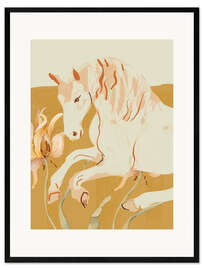 Framed art print Minimal Abstract Horse