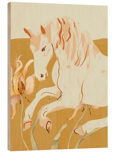 Cuadro de madera Minimal Abstract Horse