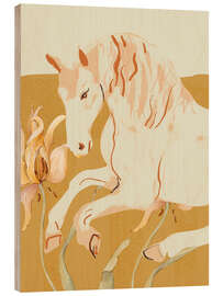 Puutaulu Minimal Abstract Horse