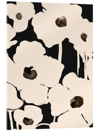Tableau en verre acrylique Abstract Flowers