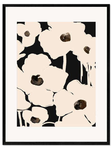 Impresión de arte enmarcada Abstract Flowers