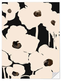 Selvklæbende plakat Abstract Flowers