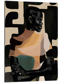 Magnettafel Boho Girl Portrait