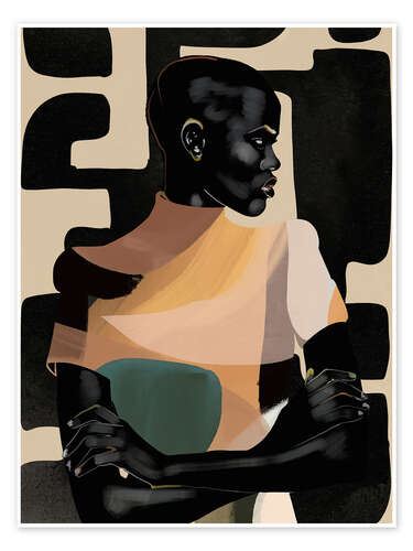 Poster Boho Girl Portrait