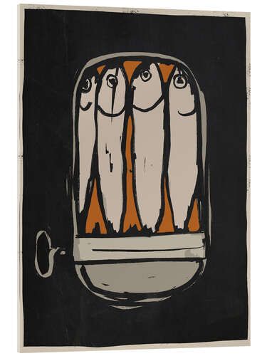 Acrylic print Sardines