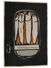 Acrylic print Sardines