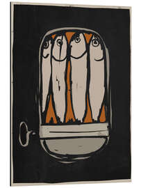 Magnettafel Sardinen