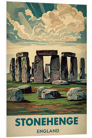 Hartschaumbild Stonehenge, England Reisekunst