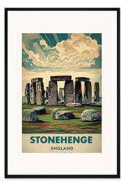 Gerahmter Kunstdruck Stonehenge, England Reisekunst