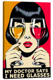 Tableau sur toile My doctor says I need glasses - nobelart