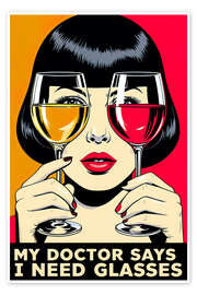 Poster My doctor says I need glasses