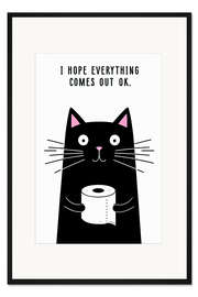 Gerahmter Kunstdruck I hope everything comes out ok