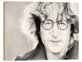 Holzbild John Lennon - Dirk Richter