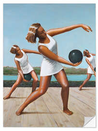 Wandsticker Frauen beim Training