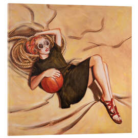 Quadro em acrílico Woman with Ball 300 - Sarah Morrissette