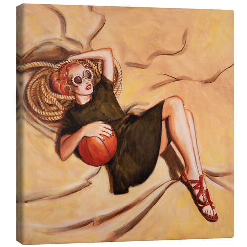 Tableau sur toile Woman with Ball 300