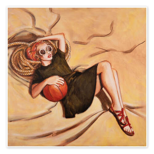 Plakat Woman with Ball 300