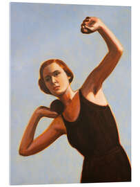Obraz na szkle akrylowym Woman Shot Putter