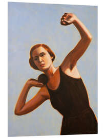 Hartschaumbild Kugelstoßerin