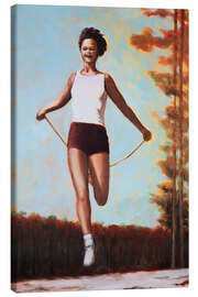 Tableau sur toile Woman Skipping Rope - Sarah Morrissette