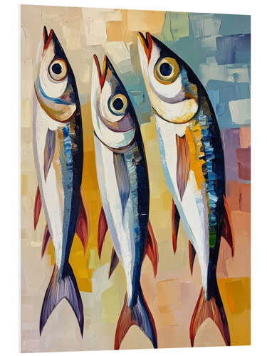 Bilde på skumplate Three sardines