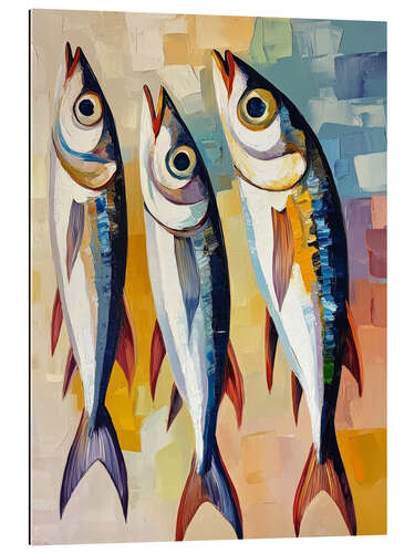 Galleriataulu Three sardines