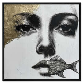 Gerahmter Kunstdruck Stille Ströme - Die flüsternde Seele