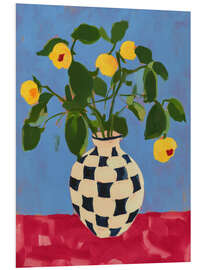 Cuadro de PVC Yellow flowers in vase