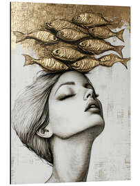 Quadro em alumínio Ethereal Reflections - The Mind’s Horizon - DejaReve