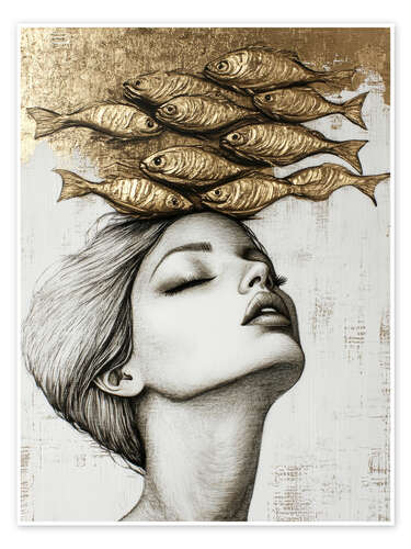Plakat Ethereal Reflections - The Mind’s Horizon