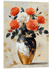 Acrylglasbild Rosen für sie - DejaReve