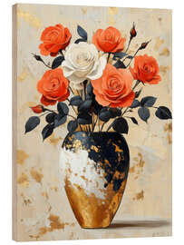 Holzbild Rosen für sie - DejaReve