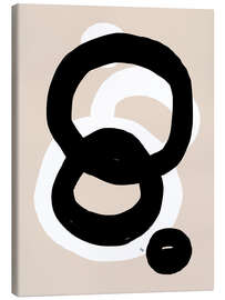 Canvas print Abstract paint circles