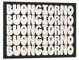 Magnettafel Buongiorno in Black and White