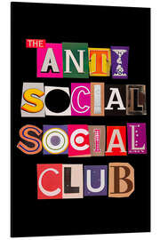 Cuadro de aluminio The Anti Social Social Club - nobelart