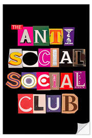 Wandsticker The Anti Social Social Club