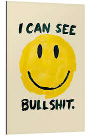 Cuadro de aluminio I can see bullshit - nobelart