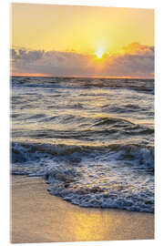 Acrylic print Sunset on the West Beach II - Moqui, Daniela Beyer