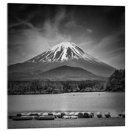 Quadro em acrílico Majestic Fuji at Lake Shoji, Japan - Melanie Viola