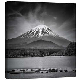 Canvas print Majestic Fuji at Lake Shoji, Japan - Melanie Viola