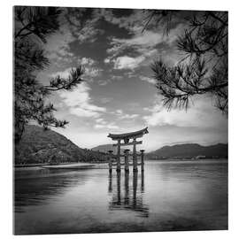 Akrylbillede Torii on Miyajima Island in Hiroshima - Melanie Viola