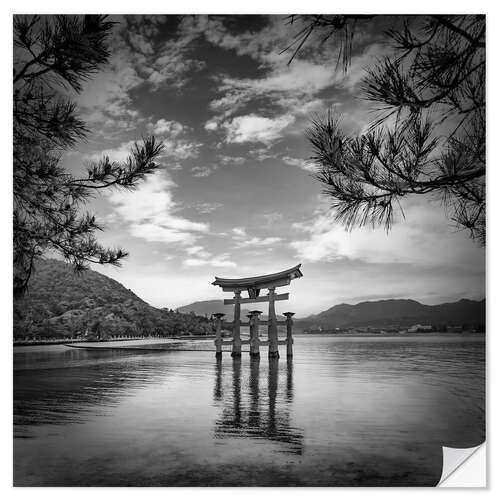Wall sticker Torii on Miyajima Island in Hiroshima