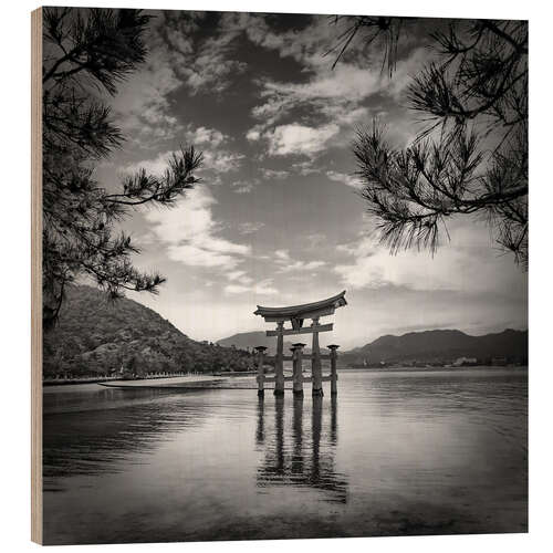 Print på træ Torii on Miyajima Island in Hiroshima
