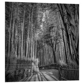 Hartschaumbild Arashiyama-Bambuswald in Kyoto