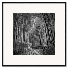Gerahmter Kunstdruck Arashiyama-Bambuswald in Kyoto