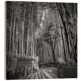 Holzbild Arashiyama-Bambuswald in Kyoto - Melanie Viola