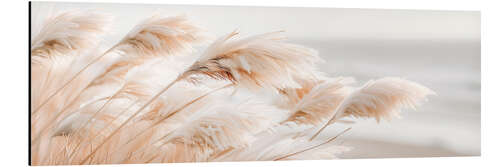 Aluminium print Pampas grass Idylle