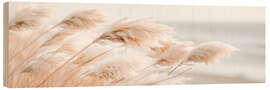 Tableau en bois Pampas grass Idylle - Melanie Viola