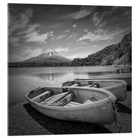 Akryylilasitaulu Japan Idyll at Lake Shoji with Fuji - Melanie Viola